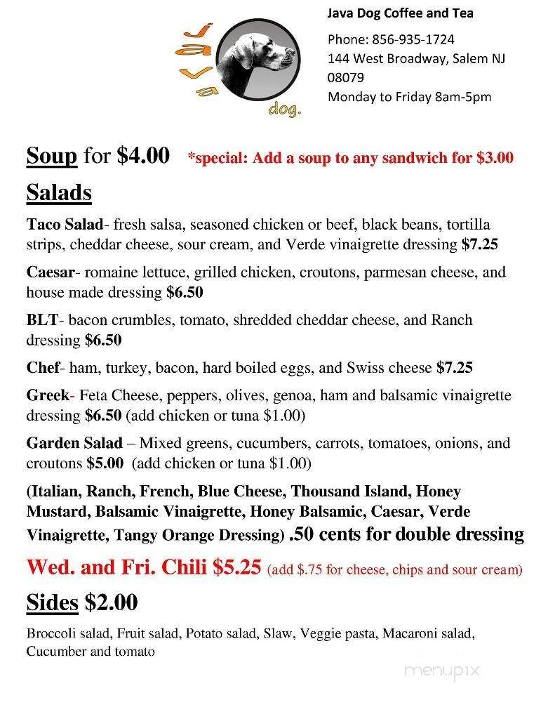 /250440457/java-dog-coffee-and-tea-Salem-NJ - Mannington, NJ