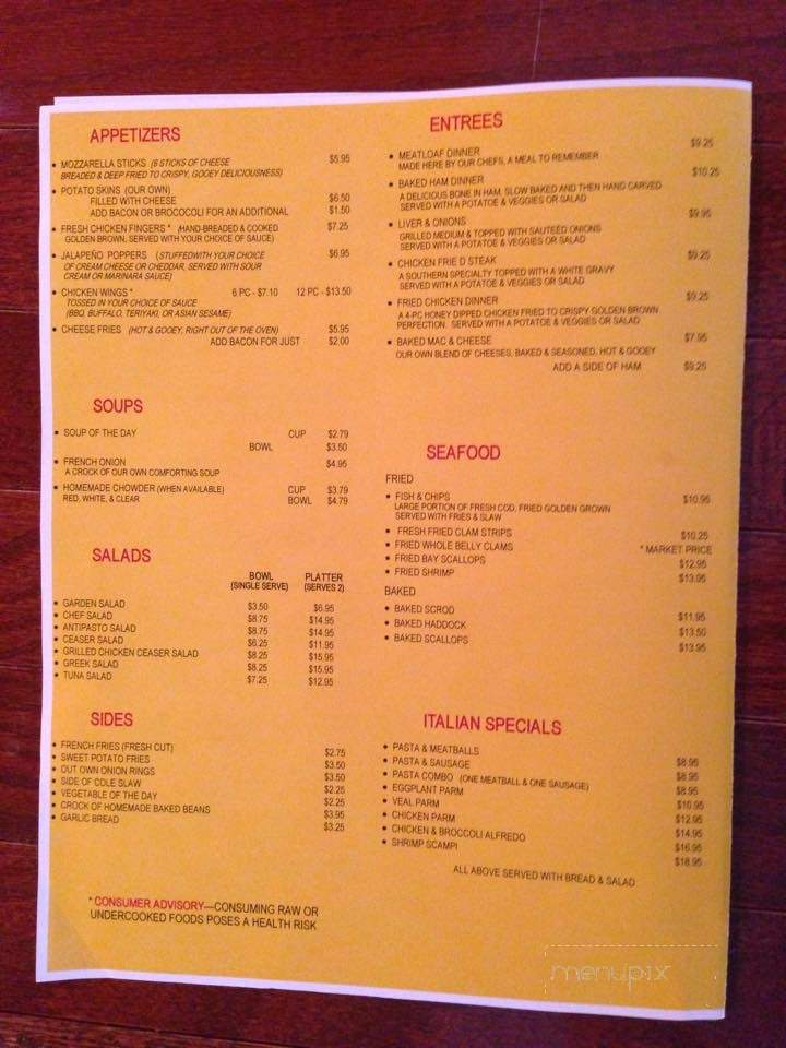 The Gathering Restaurant and Pizza - Killingly, CT menu_pic
