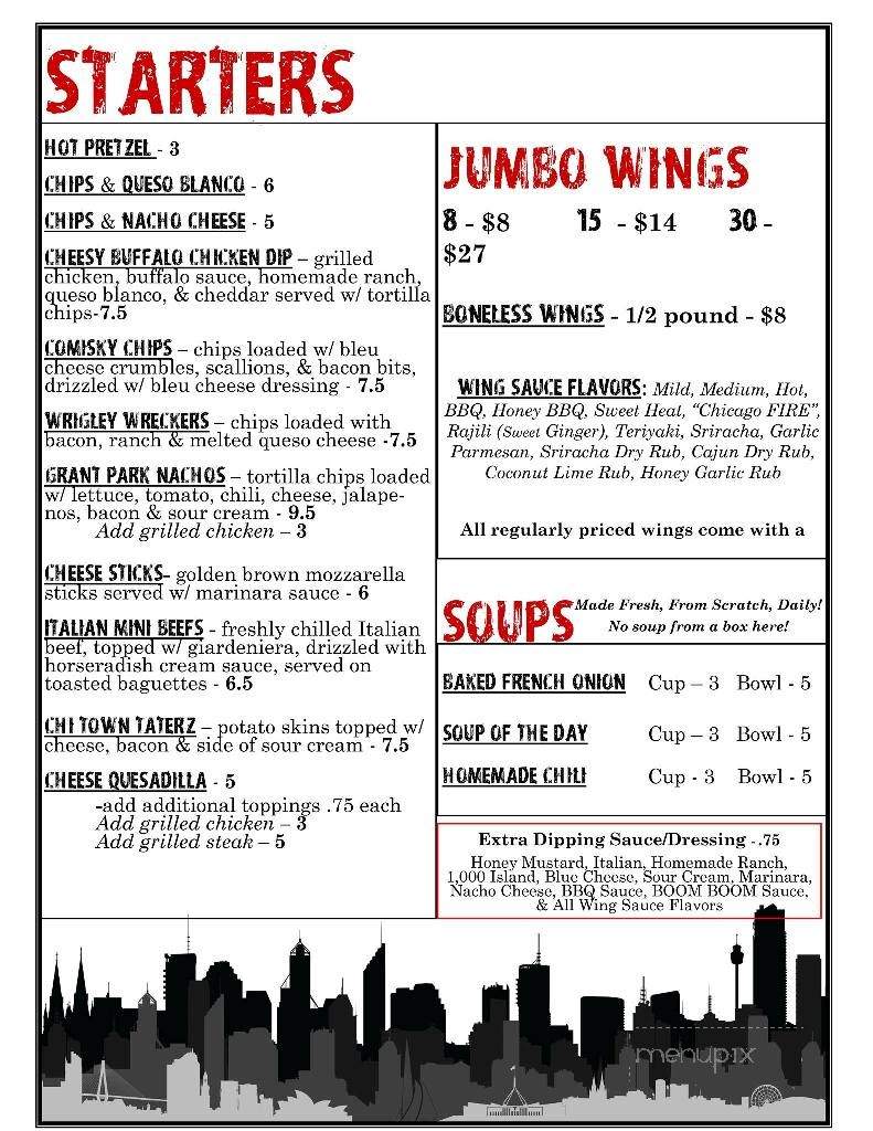 Windy City Grill - Maryville, TN menu_pic