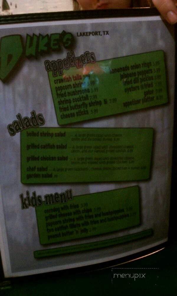 Duke's Fish Shack - Longview, TX menu_pic
