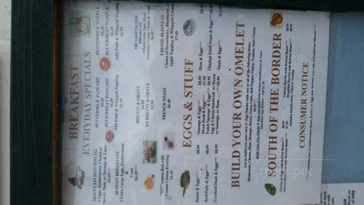 Old Smokeys Restaurant - Williams, AZ menu_pic