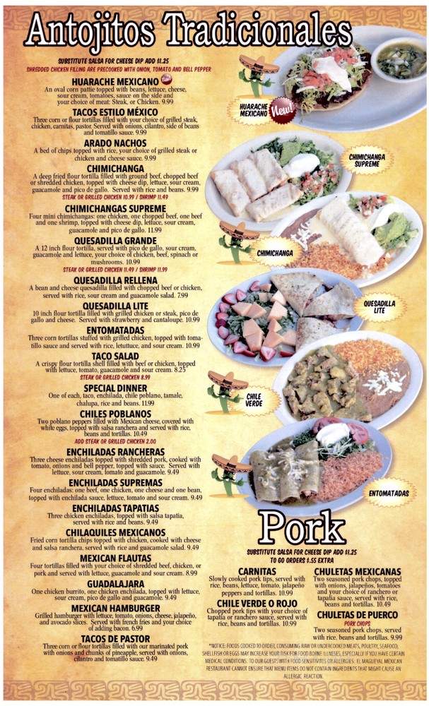 El Magueyal - Cookeville, TN menu_pic