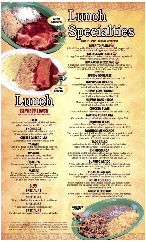 El Magueyal - Cookeville, TN menu_pic