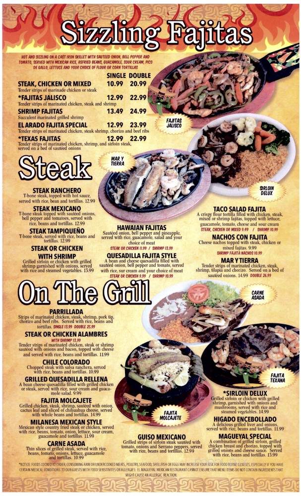 El Magueyal - Cookeville, TN menu_pic