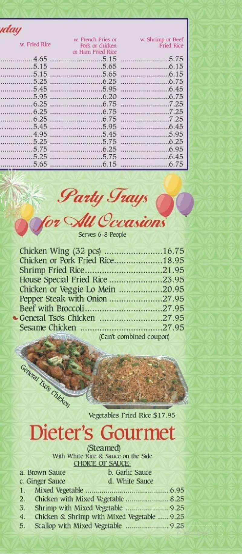 Silver Pon To Go - Tamarac, FL menu_pic