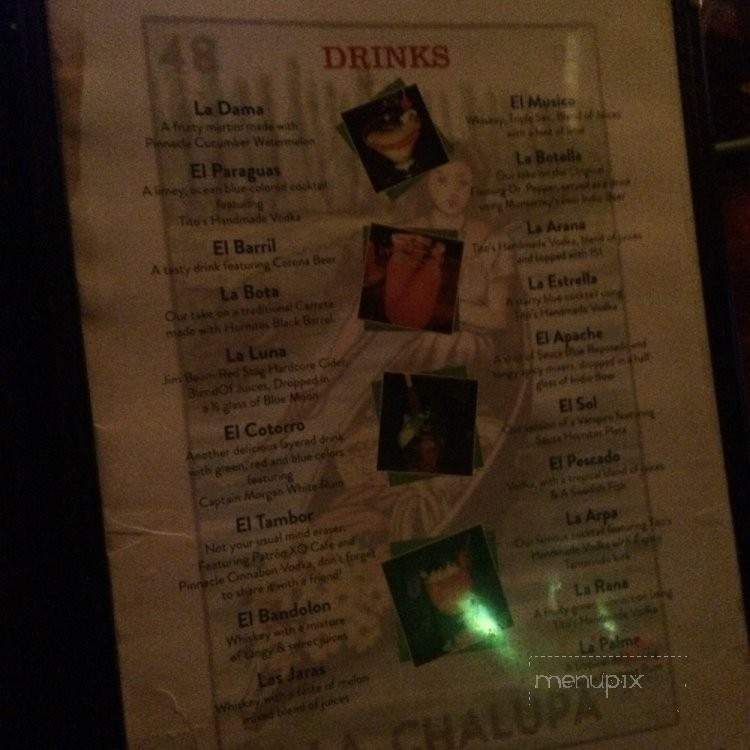 Suerte Bar & Grill - McAllen, TX menu_pic