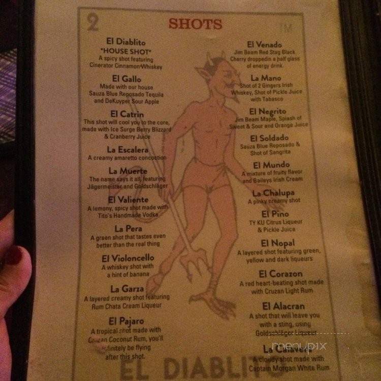 Suerte Bar & Grill - McAllen, TX menu_pic
