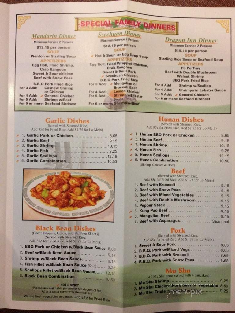 Dragon Inn - Eaton, CO menu_pic