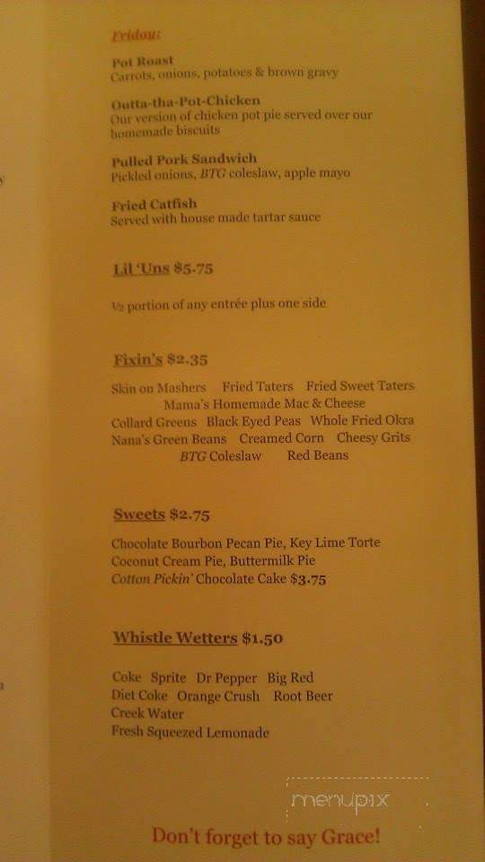 Its Better Than Good Southern Kitchen - Kaufman, TX menu_pic