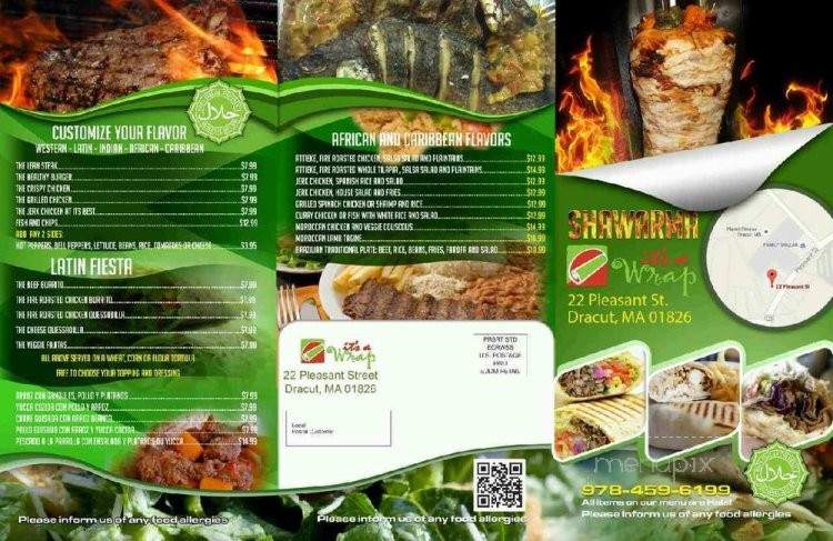 It's a Wrap - Dracut, MA menu_pic