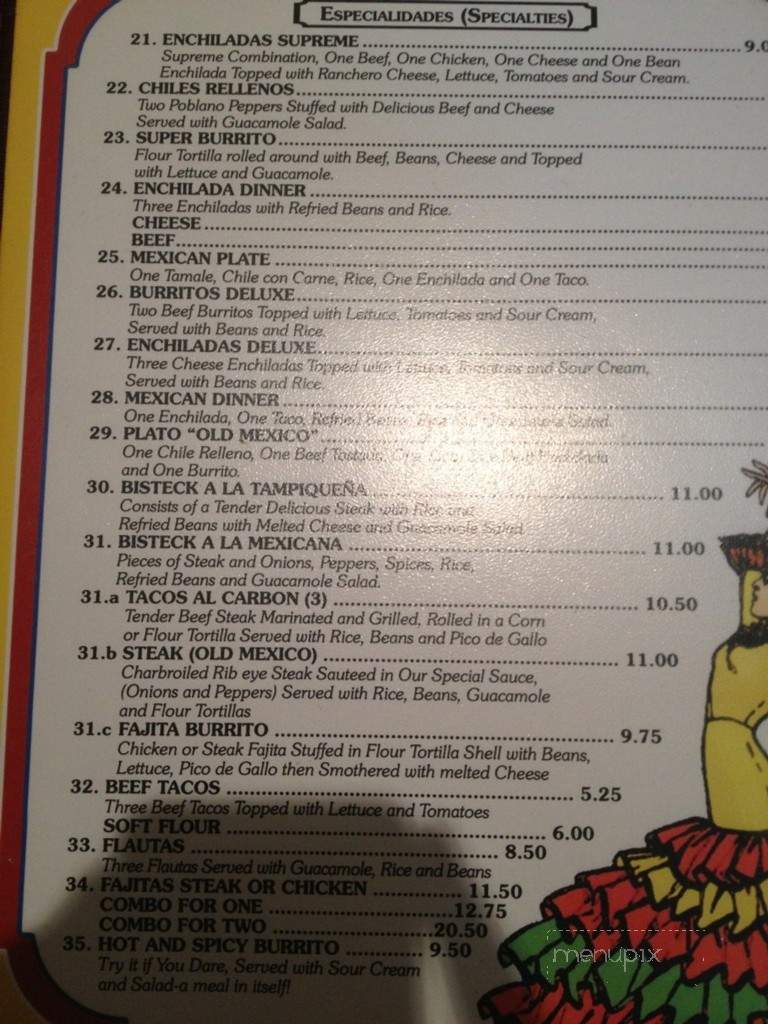 El Mexicano - Luling, LA menu_pic