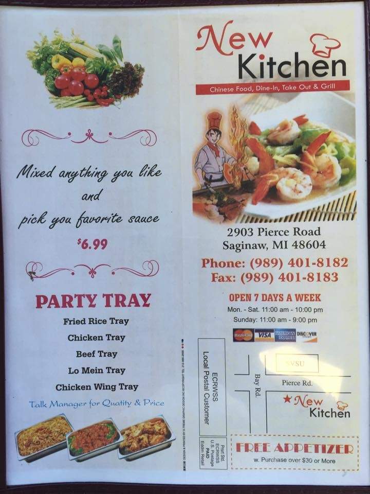 New Kitchen - Saginaw, MI menu_pic