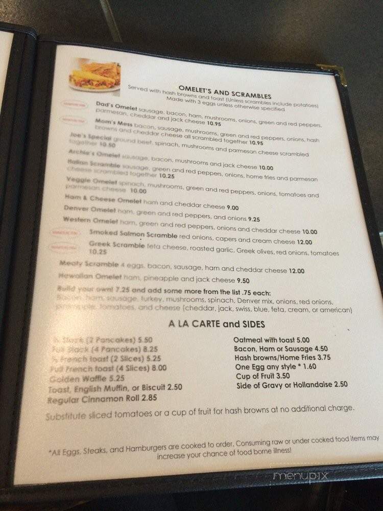 The Sand Bar - Browns Point, WA menu_pic