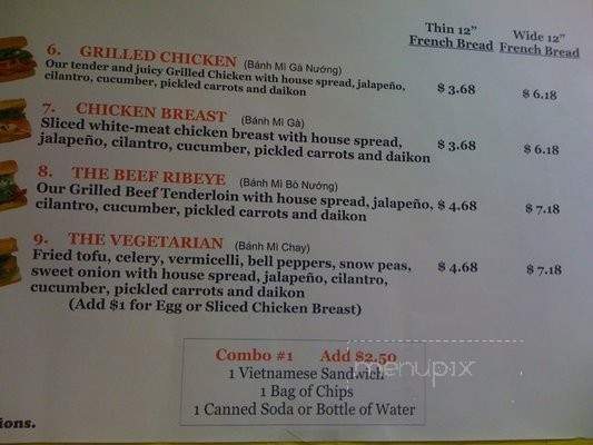 The French Footlong - La Jolla, CA menu_pic