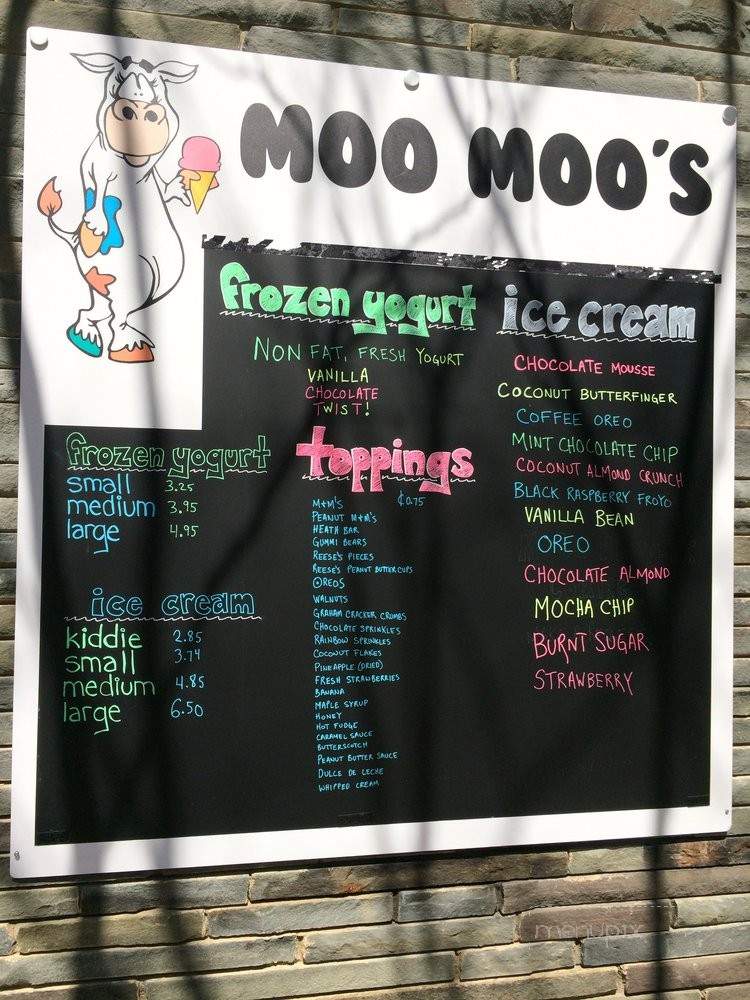 Moo Moo's - Cambridge, MA menu_pic