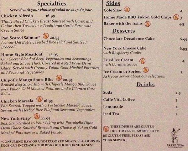 Brella's - Seattle, WA menu_pic