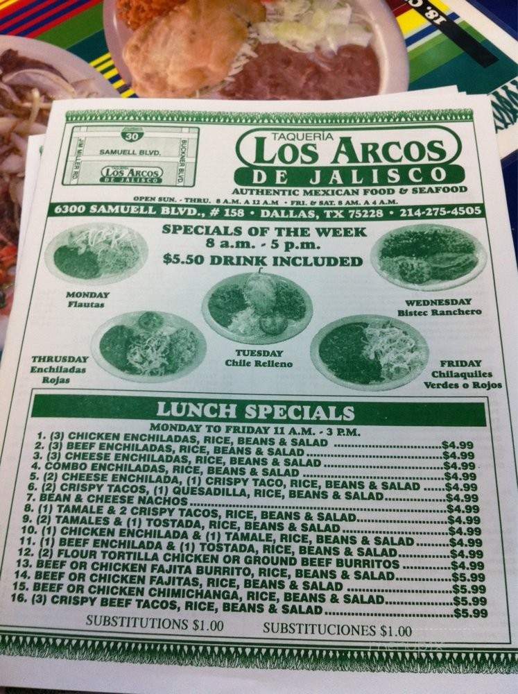 Taqueria Los Altos De Jalisco - Dallas, TX menu_pic