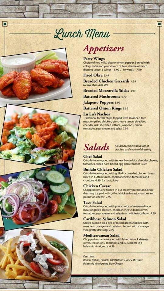 Lulu's Diner - Springfield, IL menu_pic