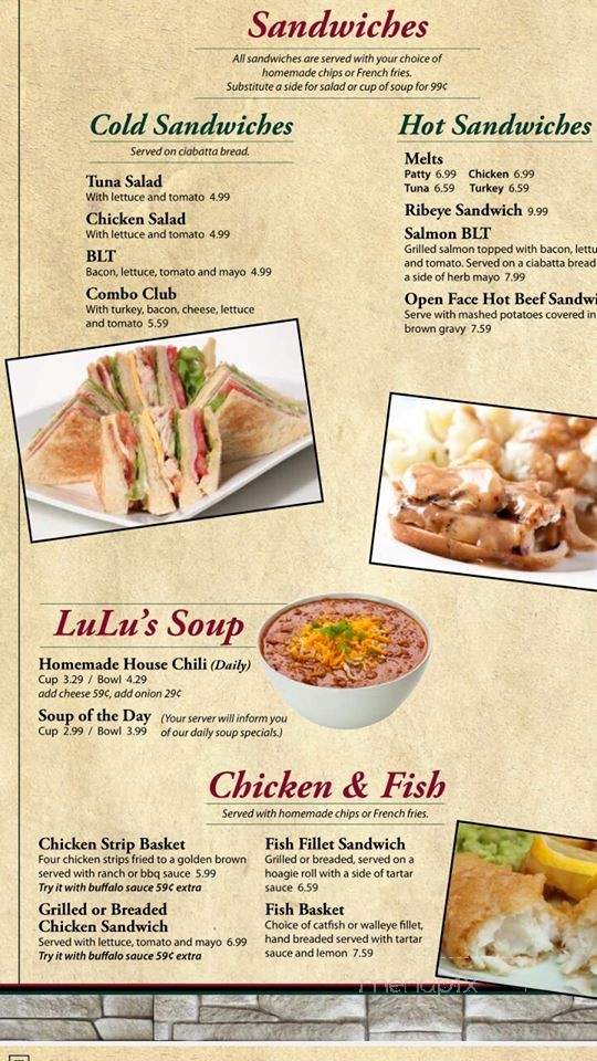 Lulu's Diner - Springfield, IL menu_pic
