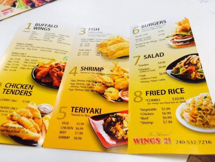 /250392154/Wings-21-Menu-Upper-Marlboro-MD - Upper Marlboro, MD