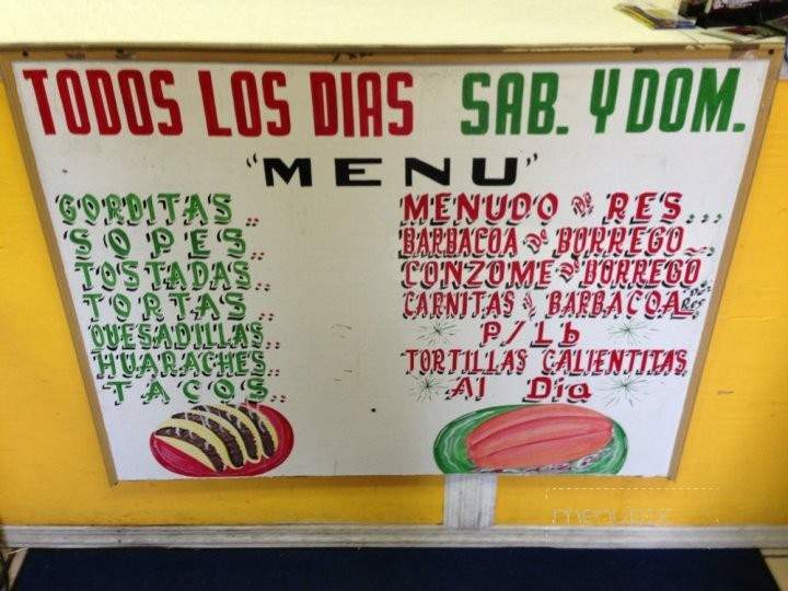 Las Palmas Tortilleria - Wilson, NC menu_pic
