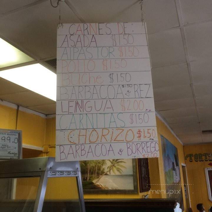 Las Palmas Tortilleria - Wilson, NC menu_pic