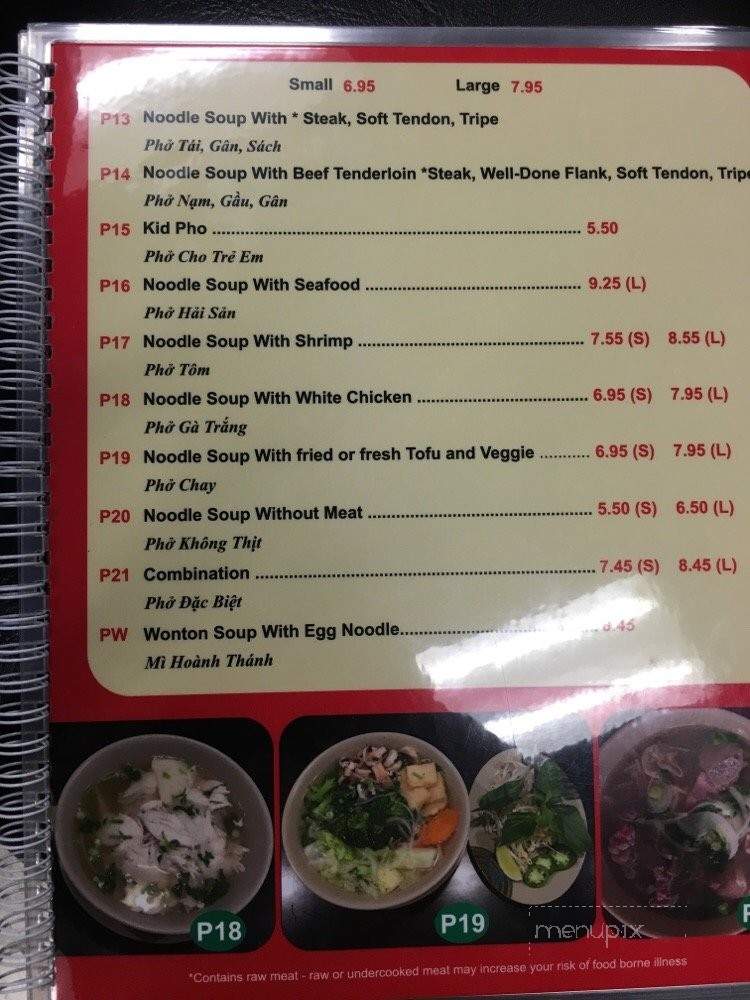 Fast Pho - Tacoma, WA menu_pic