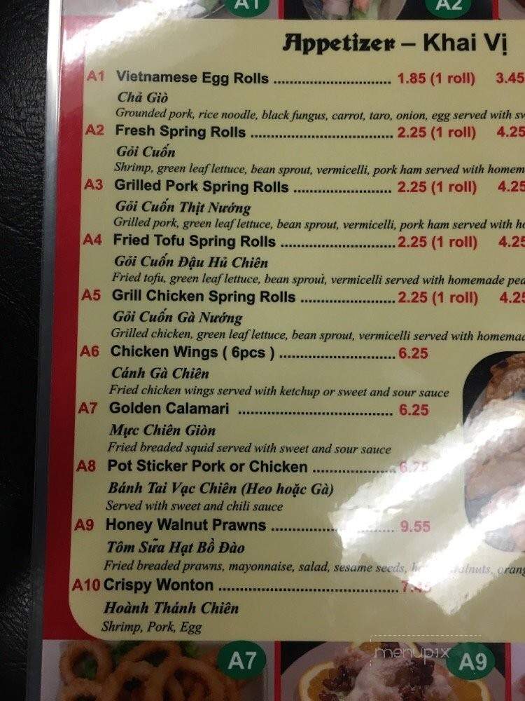 Fast Pho - Tacoma, WA menu_pic