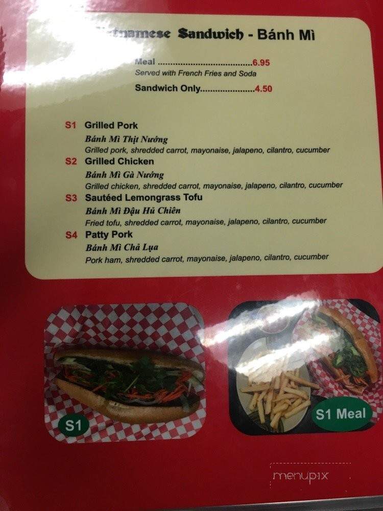 Fast Pho - Tacoma, WA menu_pic