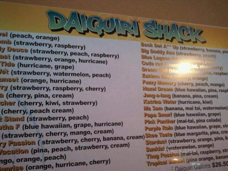 /250816901/Daiquiri-Shack-Menu-Houston-TX - Houston, TX