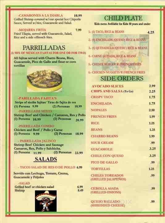 /250124569/Fajitas-Taqueria-Menu-Channelview-TX - Channelview, TX