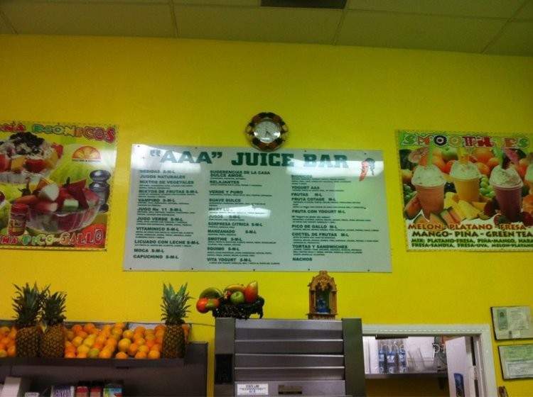 AAA Juice Bar - Compton, CA menu_pic