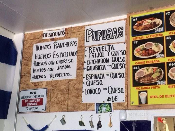 Pupuseria Salvadorena - Carson, CA menu_pic