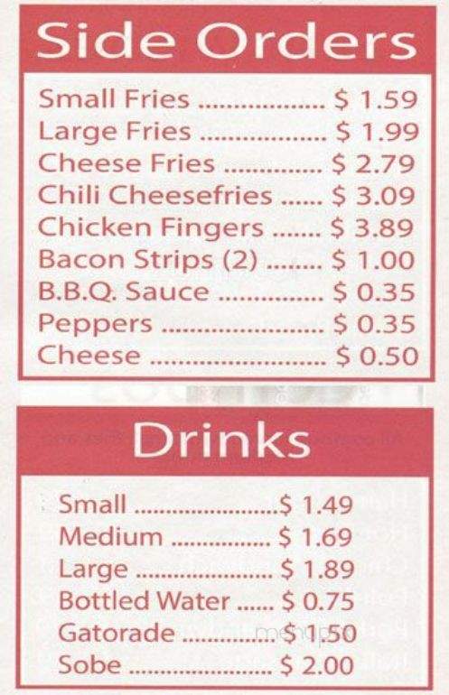 Small Burger - Chicago, IL menu_pic