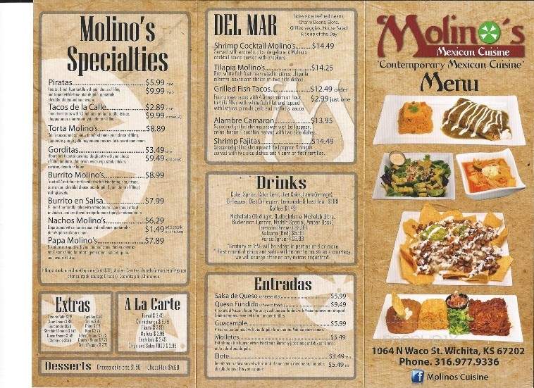 Molinos Mexican Cuisine - Wichita, KS menu_pic