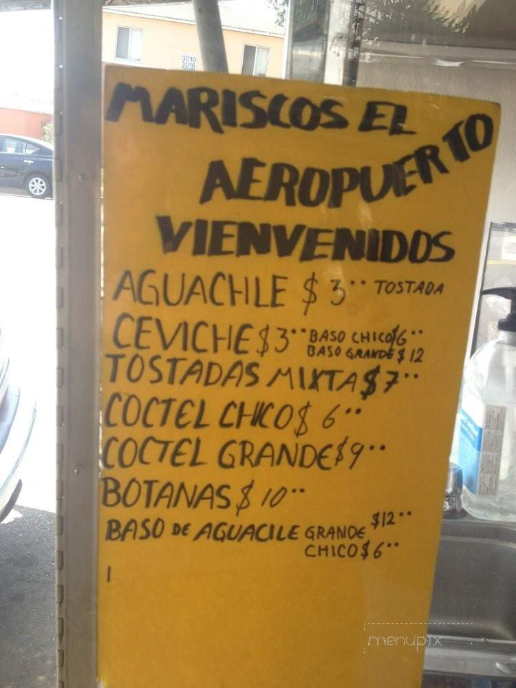 Mariscos Aeropuerto - Los Angeles, CA menu_pic