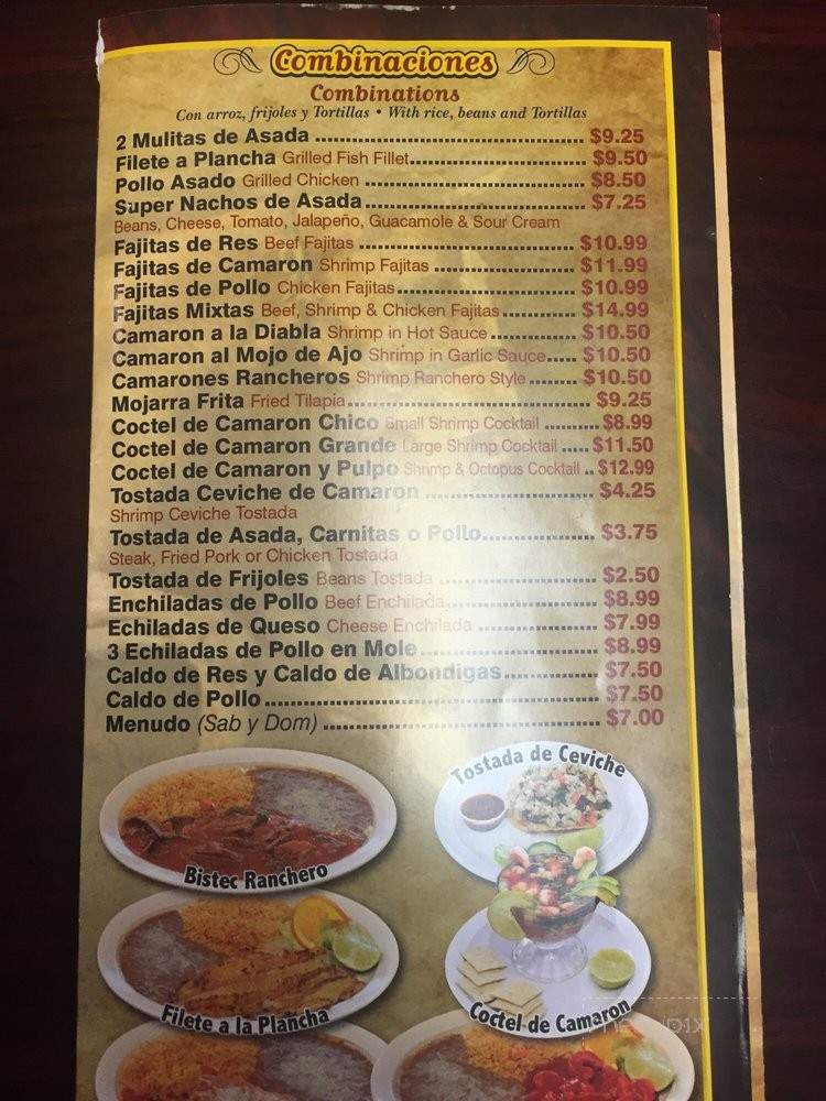 El Ranchero - South Gate, CA menu_pic