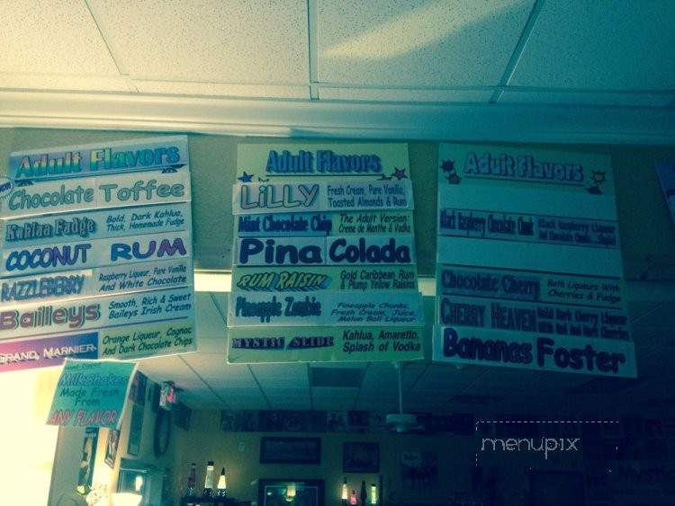 Mystic Ices & Creams - Fruitland Park, FL menu_pic