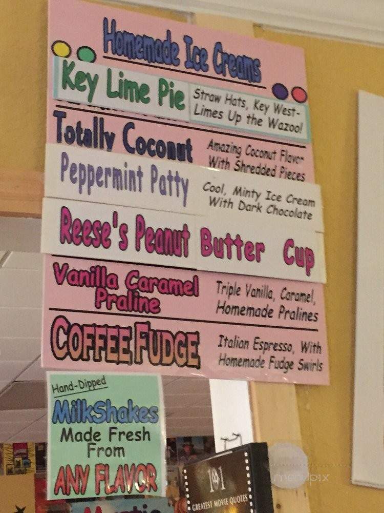 Mystic Ices & Creams - Fruitland Park, FL menu_pic