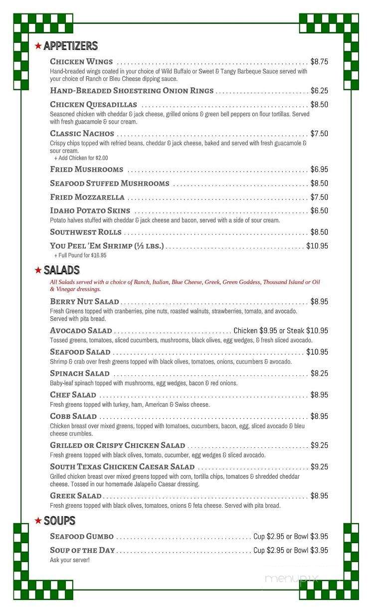 Beeville Diner - Beeville, TX menu_pic