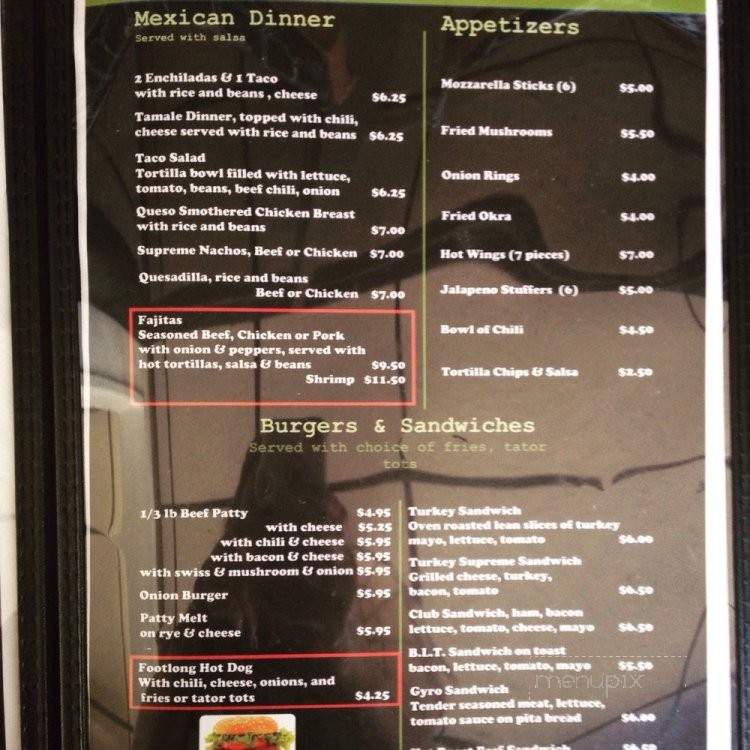 Nina's Family Restaurant - Oklahoma City, OK menu_pic