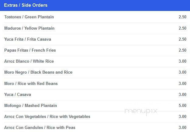 El Sabor Dominicano International - Kissimmee, FL menu_pic
