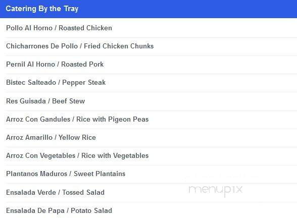 El Sabor Dominicano International - Kissimmee, FL menu_pic