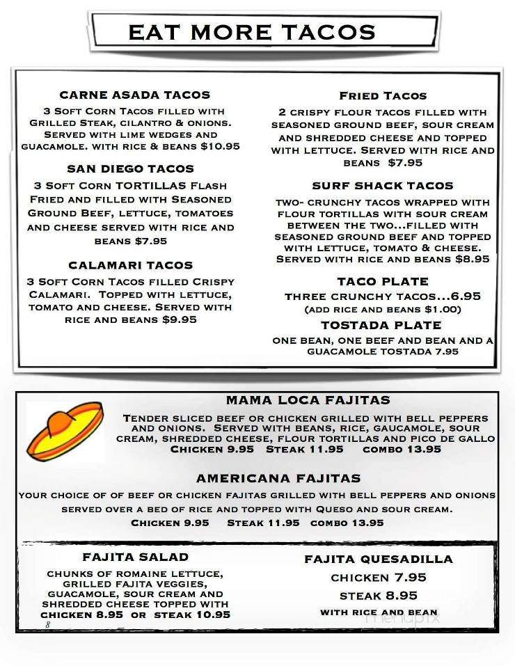 Mama Loca's Cafe and Cantina - Ash Grove, MO menu_pic
