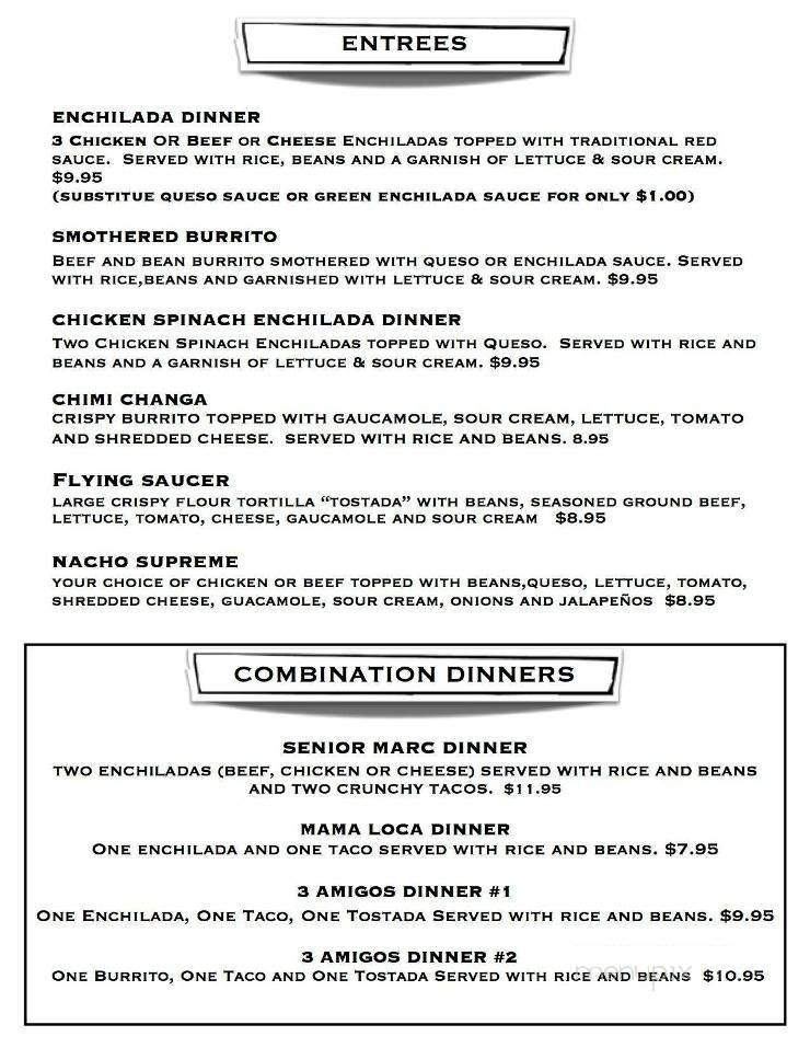 Mama Loca's Cafe and Cantina - Ash Grove, MO menu_pic