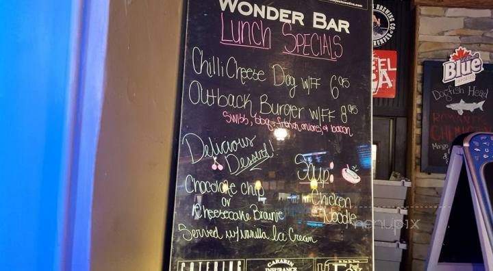 Wonder Bar & Grille - Milan, OH menu_pic