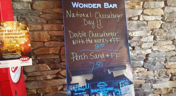 Wonder Bar & Grille - Milan, OH menu_pic
