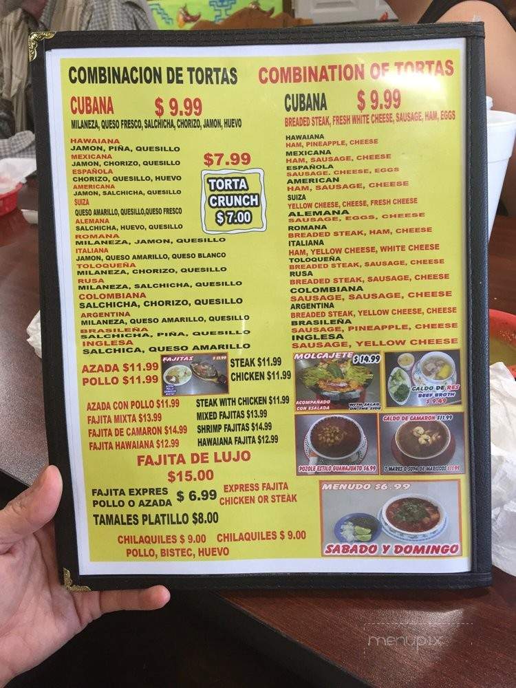 Tacos El Cunao - Chattanooga, TN menu_pic