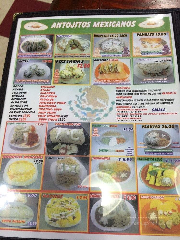 Tacos El Cunao - Chattanooga, TN menu_pic