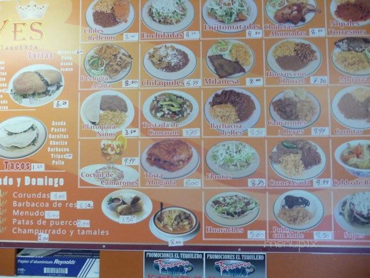 Tres Reyes - Portland, OR menu_pic